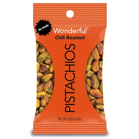 Wonderful Pistachios No Shell Chili Roasted Pistachios 2.25 oz., PK24 CR0146A25M
